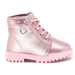 Bota Coturno Molekinha  Infantil Rosa