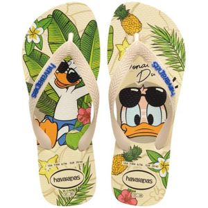 Chinelo Havaianas Top Disney Pato Donald Clássico Masculino Bege