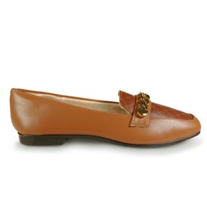 Sapato Feminino Mocassim Fivela Kult Marrom