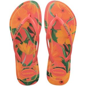 Chinelo Havaianas Slim Tropical Feminino Laranja