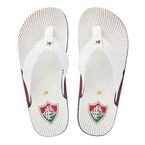 Chinelo Kenner Fluminense Nk6 Pro Masculino Branco