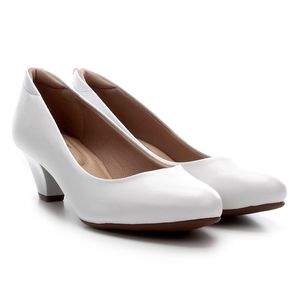 Scarpin Modare Ultraconforto Salto Médio Feminino Branco