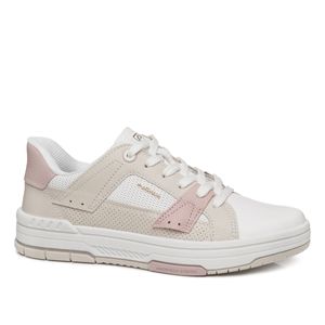 Tênis Casual em Couro Pegada Feminino  Branco