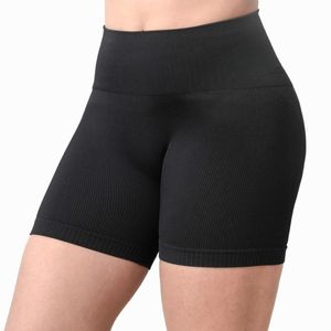 Short Legging Lupo Canelado Seamless Feminino Preto