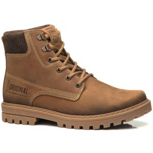 Bota Coturno em Couro Pegada Masculina Marrom