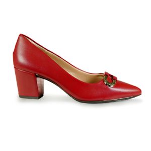 Sapato Feminino Scarpin Detalhe Kult Vermelho