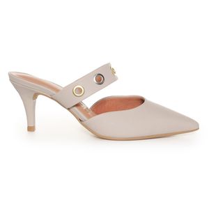 Sapato Cinza Mule Vizzano Ilhós Feminino