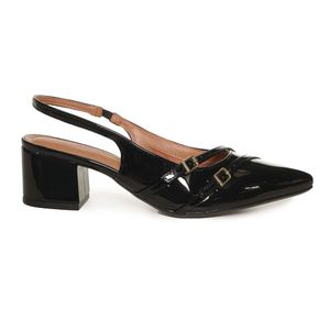 Sapato Scarpin Preto Vizzano Verniz Feminino