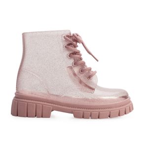 Bota Coturno LueLua Transparência Menina Rosa