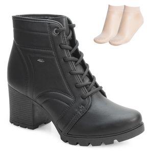 Bota Coturno Dakota e Meia Feminino Preto