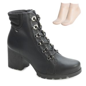 Bota Coturno Dakota e Meia Feminino Preto