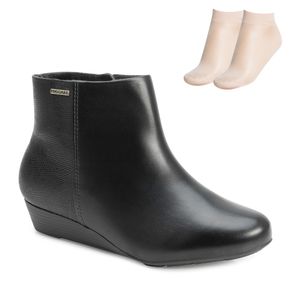 Bota Cano Curto Modare e Meia Feminino Preto