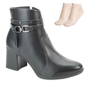 Bota Cano Curto Dakota e Meia Feminino Preto