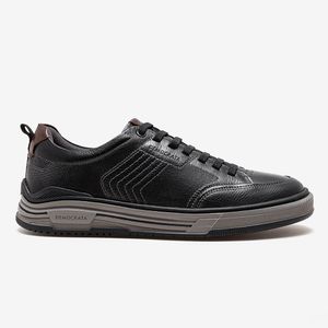 Tênis Casual Denim Dylan Democrata Masculino Preto
