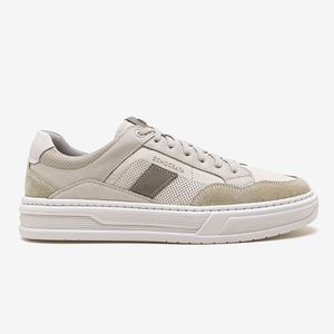 Tênis Casual Denim Wide Democrata Masculino Bege
