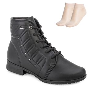 Bota Coturno Dakota e Meia Feminino Preto