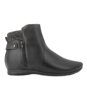 Bota Cano Curto Comfortflex Feminino Preto (Tamanhos Especiais)