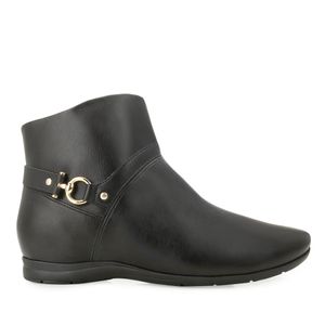 Bota Cano Curto Comfortflex Feminino Preto (Tamanhos Especiais)