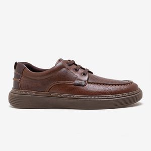Tênis Casual Denim Wide Democrata Masculino Marrom