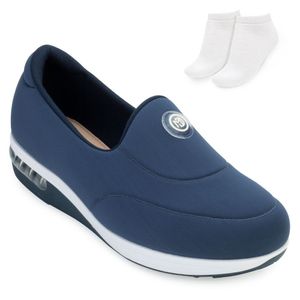 Tênis Slip On Modare e Meia Feminino Marinho
