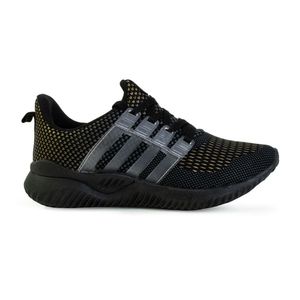 Tênis Running Spark Feminino Preto e Dourado