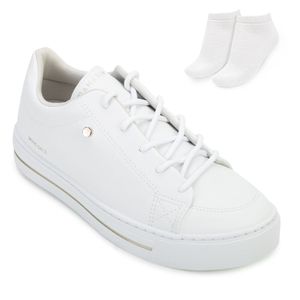 Tênis Casual Ramarim e Meia Feminino Branco