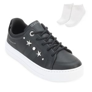 Tênis Casual Ramarim e Meia Feminino Preto