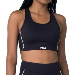 Top Preto Fila Seven Stripes Fit Feminino