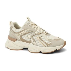 Tênis Casual Jogging Ramarim Boston Feminino Bege