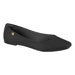 Sapatilha Bico Quadrado Moleca  Feminina Preta