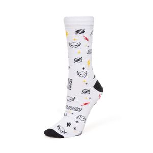 Meia Constantino Warner Flash Masculina Branca