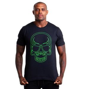 Camiseta Masculina Kvra Classic Skull Basic Preta