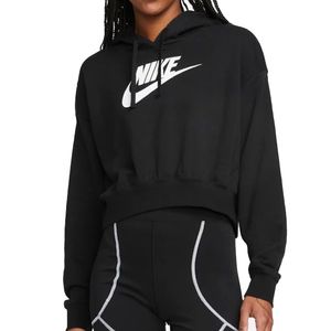 Casaco Nike Club FLC GX Crop Feminino Preto