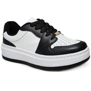Tênis Casual Vizzano Feminino Branco e Preto