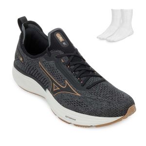 Tênis Mizuno Cool Ride 3 e Meia Masculino Cinza