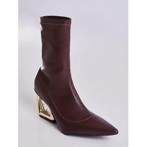 Bota Bico Fino Lidi Kohls Feminina Marrom