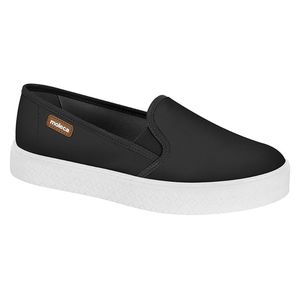 Tênis Casual Slip on Moleca Preto Feminino