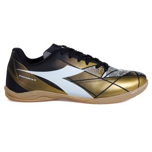 Chuteira Unissex Squadra II Futsal Preto e Dourado