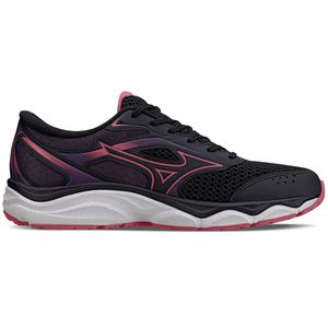 Tênis Esportivo Mizuno Hawk 5 Preto e Rosa Feminino