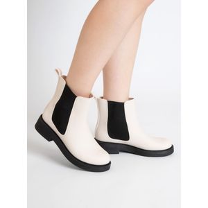 Bota Chelsea Petite Jolie Boston Feminina Bege