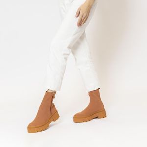 Bota Cano Médio Petite Jolie Off Boot Feminina Marrom