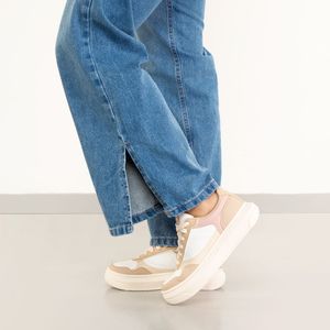Tênis Done Head Casual Feminino Bege