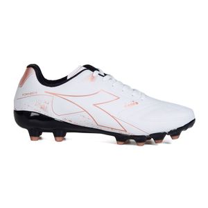 Chuteira Unissex Diadora Torneo II Campo Branco e Cobre
