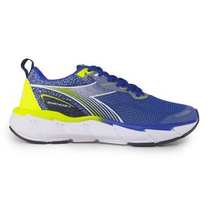 Tênis Unissex Diadora Spartacus II Azul e Amarelo Neon