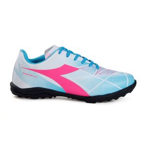 Chuteira Unissex Diadora Squadra II Society Branco e Azul