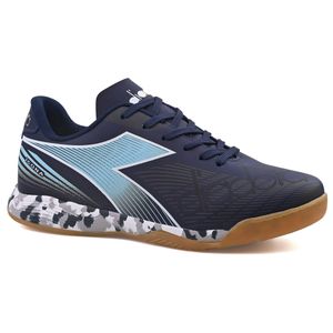 Chuteira Unissex Ícona Elite Futsal Marinho e Branco