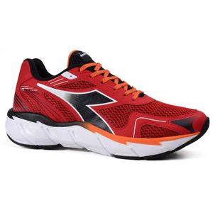 Tênis Unissex Corrida Diadora Evoluzione Vermelho e Preto