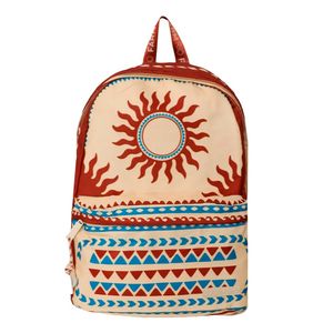 Mochila Farm Xodó Lenço Solar Feminina Bege