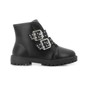 Bota Coturno Molekinha Menina Preta