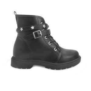 Bota Coturno Molekinha Infantil Preta